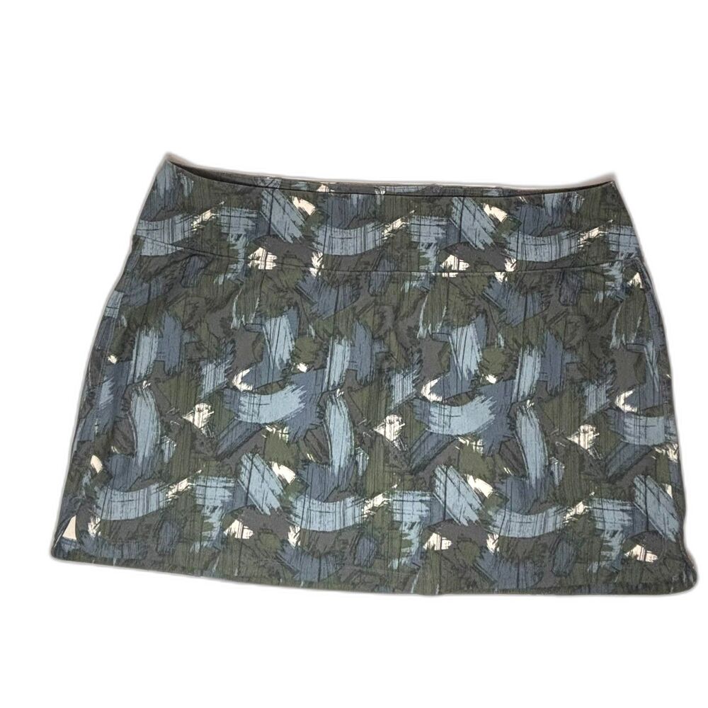 L.L. Bean Everyday Performance Skort Iron Blue Camo Size XL